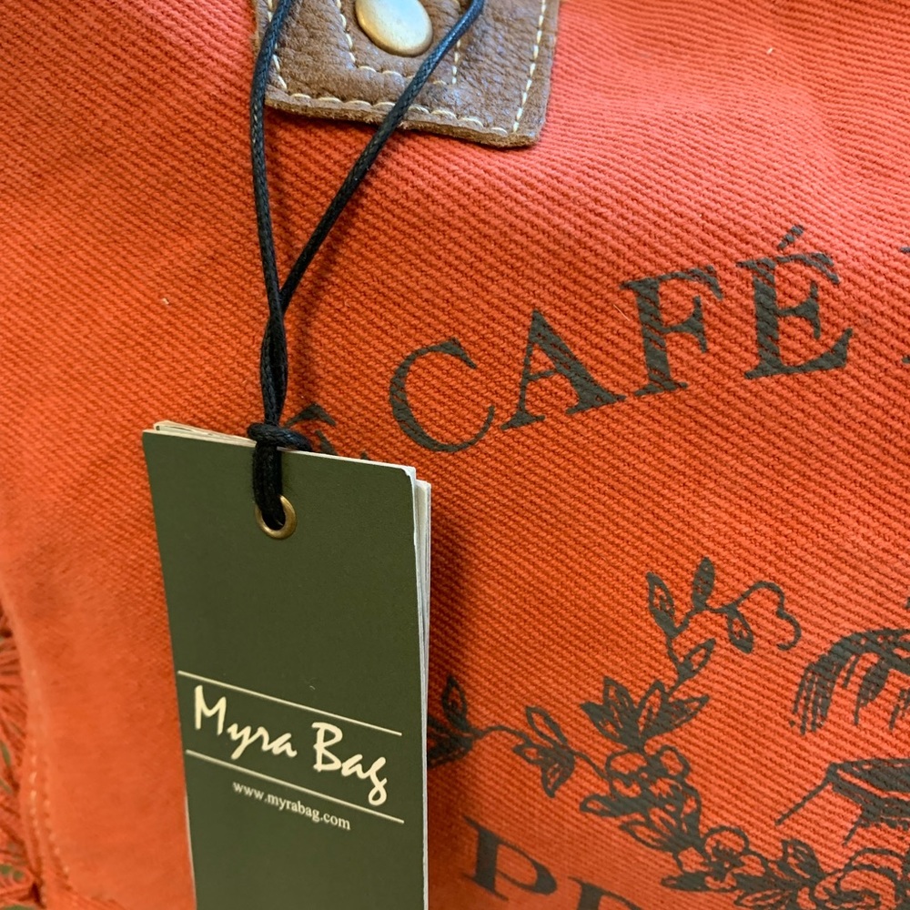 Myra Vintage Style Tote Bag - Picture 9 of 10